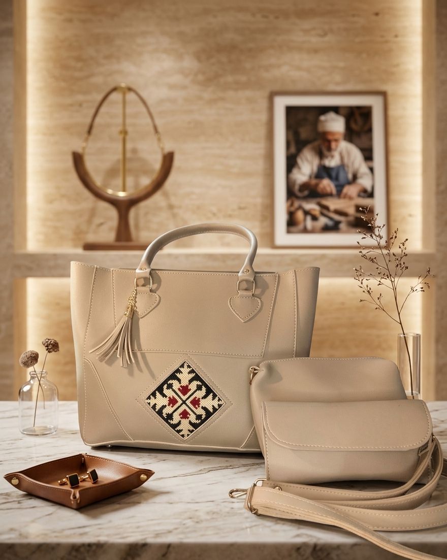 Urban Beige Tote Bag
