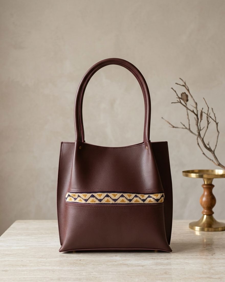 Minimalist Tan Tote Bag